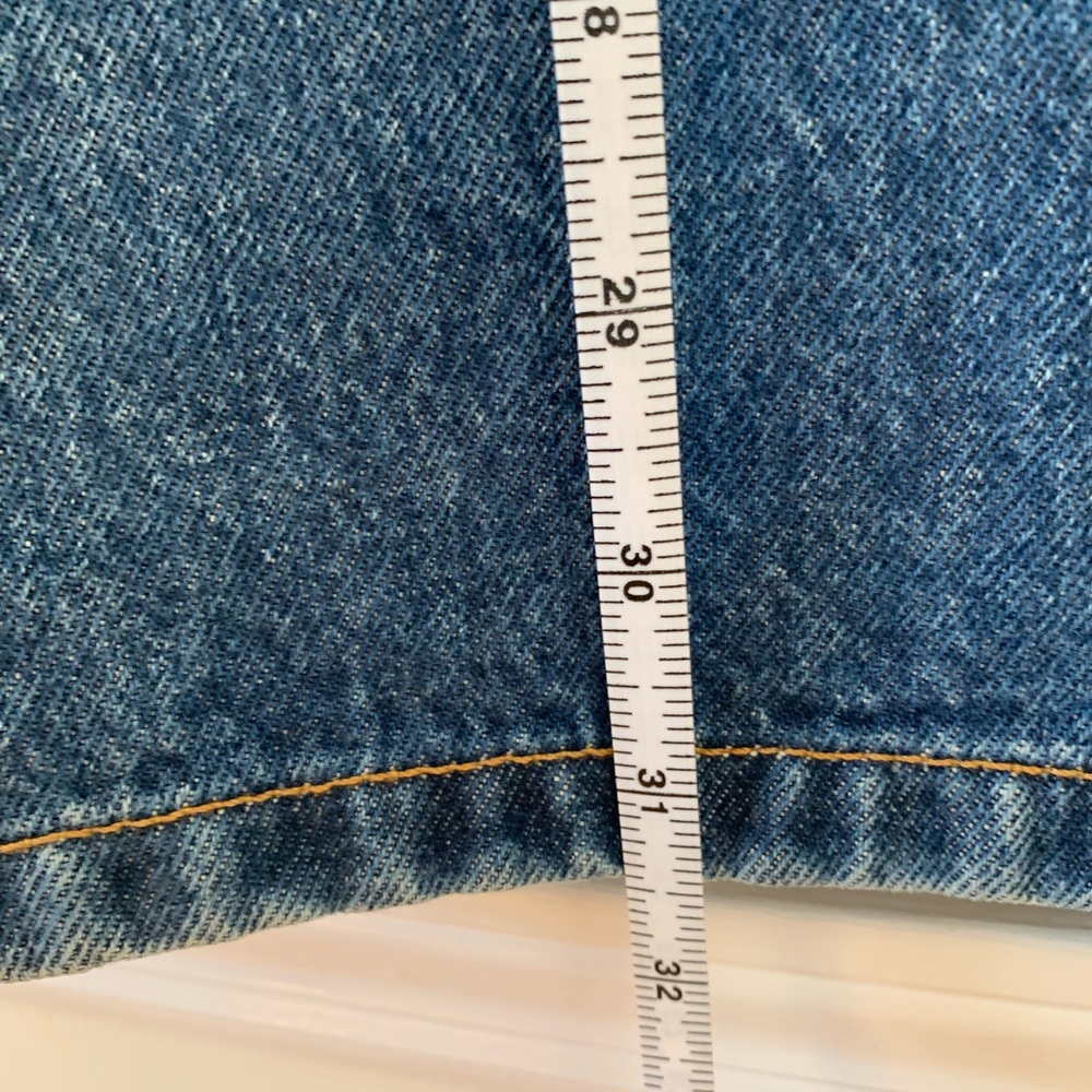 KHAITE Blue Denim Pencil Skirt - Picture 8 of 9